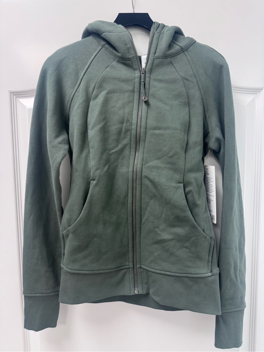 lululemon athletica Olive Green Full-Zip Hooded Sweater